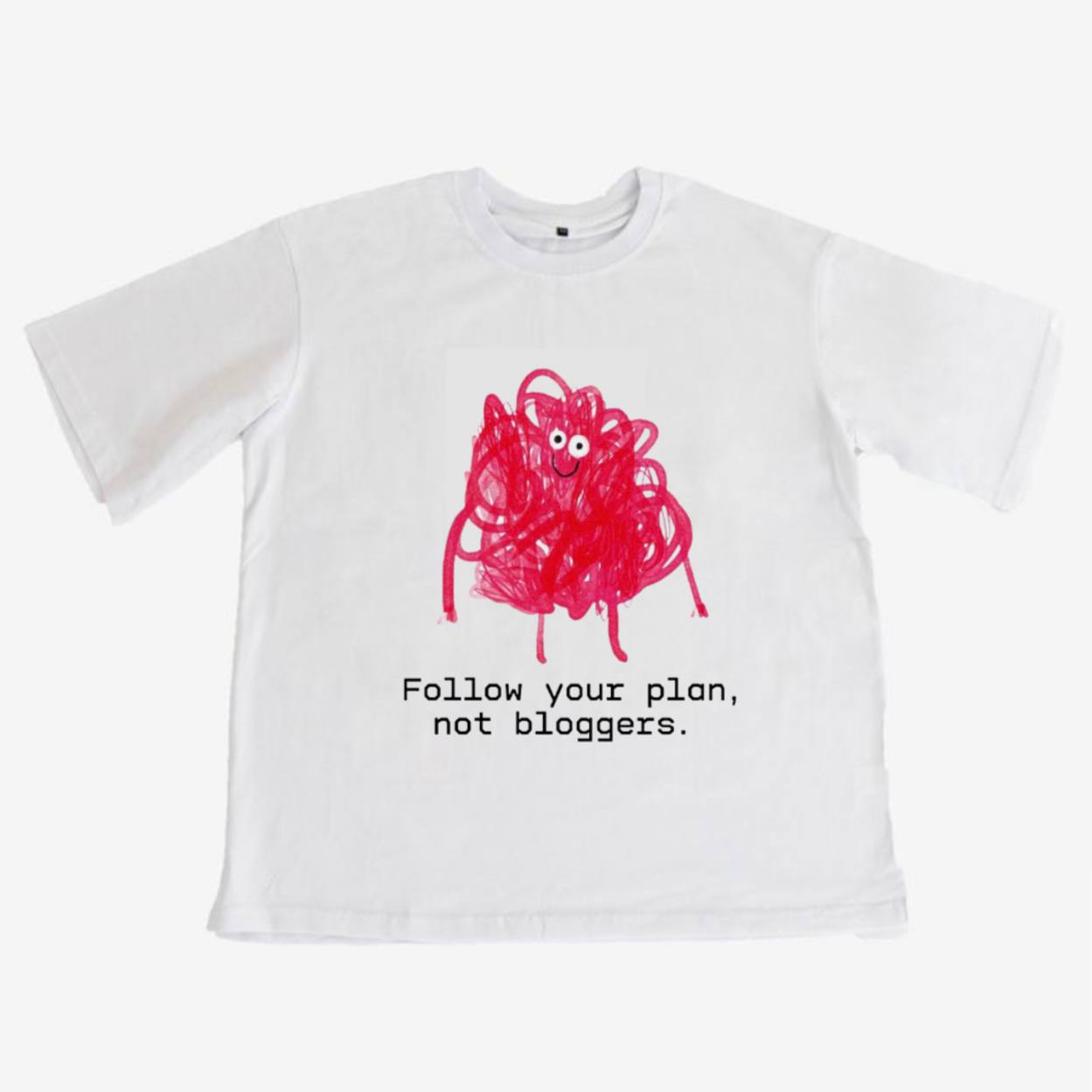 Футболка THE US & SCULPTOR “Follow your plan, not bloggers”