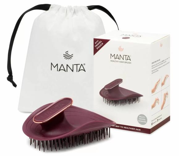 MANTA Щітка для волосся Бургунді