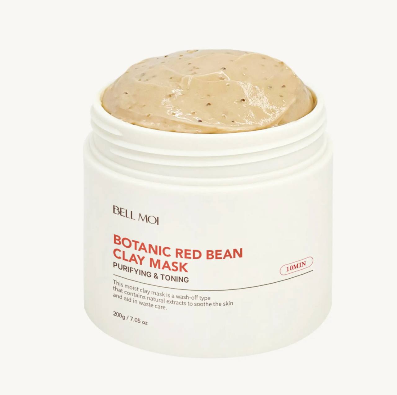BOTANIC RED BEAN CLAY MASK Ботанічна глиняна маска з екстрактом червоної квасолі для обличчя