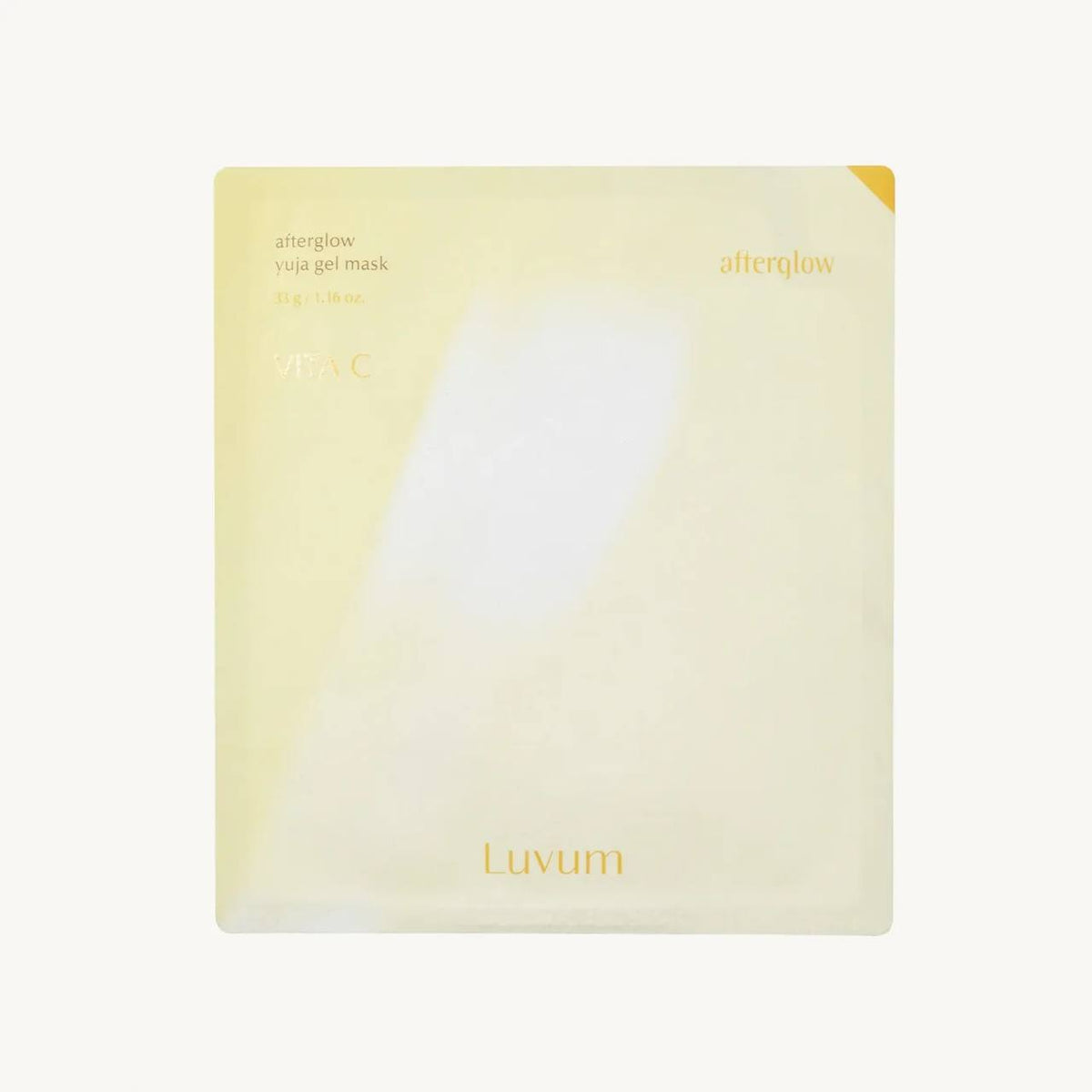 Luvum Afterglow Yuja Gel Mask Освітлювальна гідрогелева корейська маска з екстрактом юдзу та вітаміном С