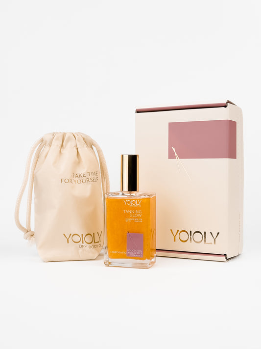 YOOLY TANNING GLOW SPF 15 — суха олія для тіла з ефектом легкого золотистого сяйва