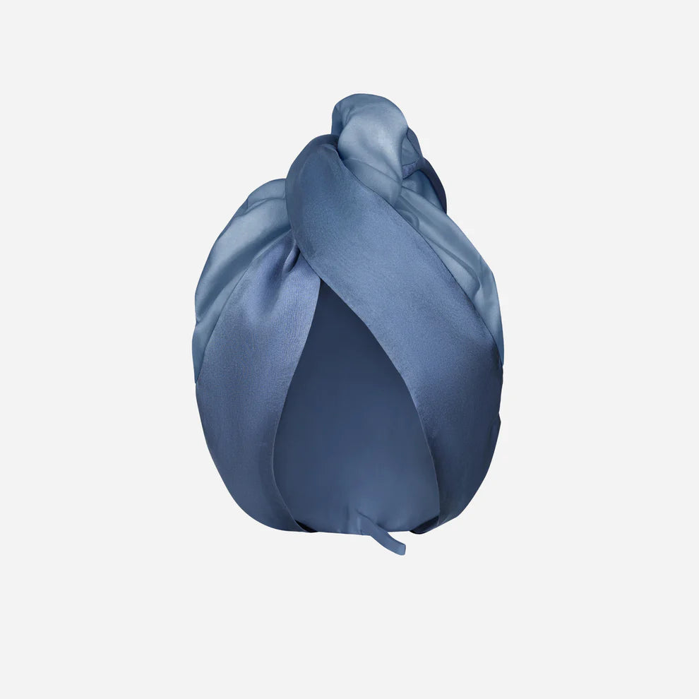 MOLODO Тюрбан Шовк & Мікрофібра BlueSoft блакитний