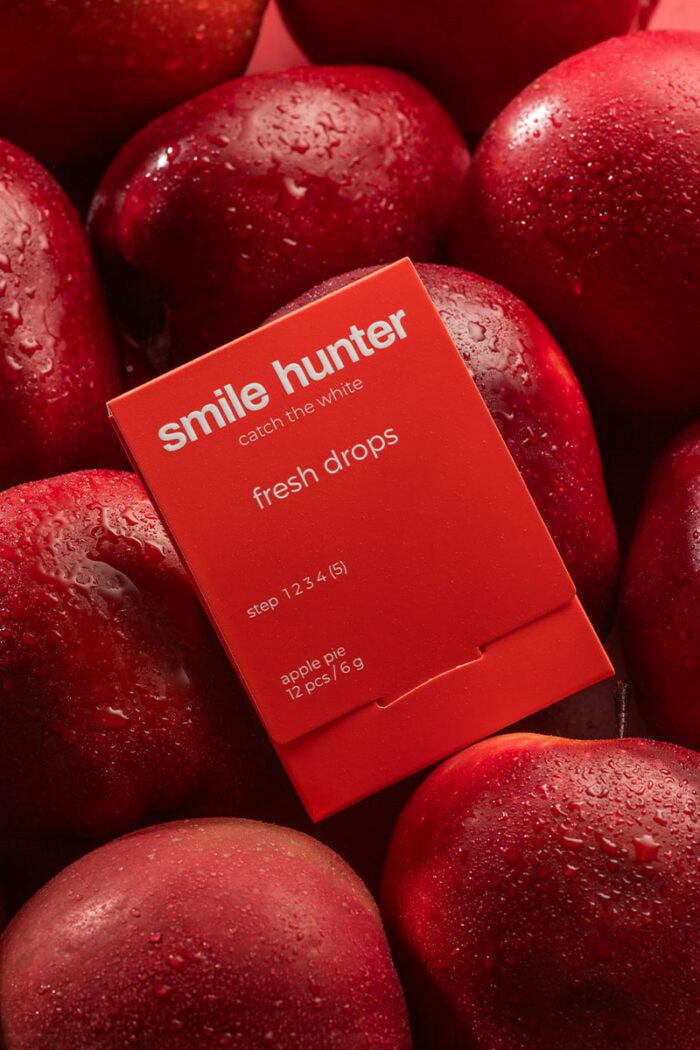 SMILE HUNTER fresh drops apple pie освіжаючі цукерки з яблучним смаком, 12шт