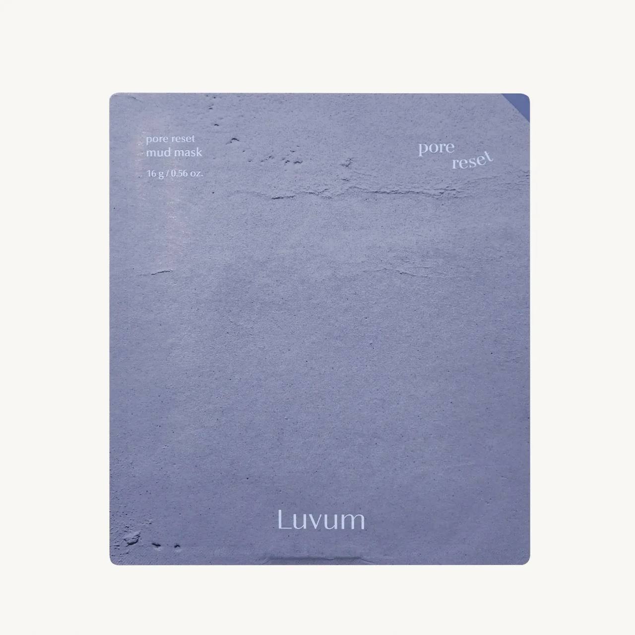 Luvum Pore Reset Mud Mask Детокс-маска для глибокого очищення пор з PHA-кислотами та морським мулом корейська
